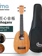 Load image into Gallery viewer, Uma Ukulele 23' Concert Mahogany wood UMA03CP + EQ (EQUALIZER)