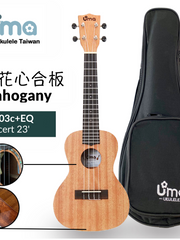 Load image into Gallery viewer, Uma Ukulele 23' Concert Mahogany wood UMA-03C + EQ (EQUALIZER)