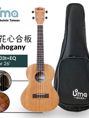 Load image into Gallery viewer, Uma Ukulele 26' Tenor Mahogany wood UMA-03T + EQ (EQUALIZER)