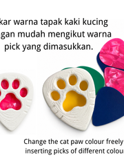 Load image into Gallery viewer, 3D Cat Paw Guitar Pick Holder