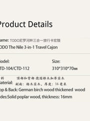 Load image into Gallery viewer, TODO Nile River Quadrangle Cajon Drum CTD-112