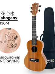 Load image into Gallery viewer, Ukunili Ukulele Concert 23' Mahogany Wood 2330M