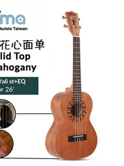 Load image into Gallery viewer, Uma Ukulele 26' Tenor Mahogany Solid Top UMA-VALIST + EQ (EQUALIZER)