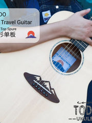 Load image into Gallery viewer, TODO 36-Inch Travel Acoustic Guitar B20M Solid Spruce Top Mt. Fuji Design