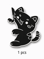 Load image into Gallery viewer, Playful Cat Pickguard - Black