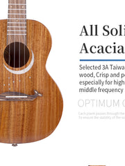 Load image into Gallery viewer, TODO Ukulele 26' Tenor Whale Acacia wood Full Solid + EQ (EQUALIZER)