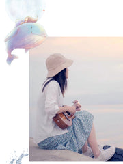 Load image into Gallery viewer, TODO Ukulele 23' Concert Whale Acacia Wood Full Solid + EQ (EQUALIZER)