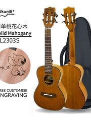 Load image into Gallery viewer, Ukunili 23" Concert Ukulele Solid Mahogany Top Colourful Binding UNL2303S