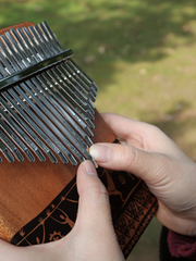 Load image into Gallery viewer, TODO 21 KEYS MAHOGANY WOOD DEMOCRATIC DANCE STYLE KALIMBA拇指琴 - Free Engraving 免费定制雕刻
