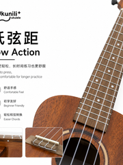Load image into Gallery viewer, Ukunili 23" Concert Ukulele Solid Mahogany Top Abalone Rosette Open Pore UNL2305S