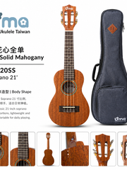 Load image into Gallery viewer, Uma Ukulele 21' Soprano Full Solid Mahogany UMA UK-20SS