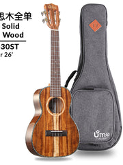 Load image into Gallery viewer, Uma Ukulele 26'Tenor Full Solid Acacia Koa UMA30ST