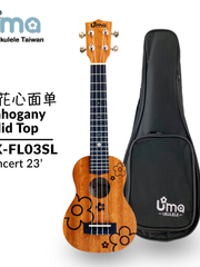 Load image into Gallery viewer, Uma Ukulele 23' Concert Mahogany Solid Top UMA-FL03SSL + EQ (EQUALIZER)