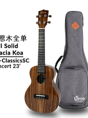 Load image into Gallery viewer, Uma Ukulele 23'Concert Full Solid Acacia Koa UMAClassicsSC