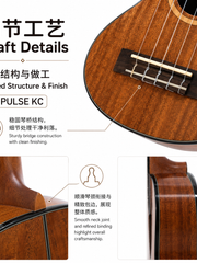 Load image into Gallery viewer, Uma Ukulele 23' Concert Full Solid Taiwan Acacia UMA-PulseKC