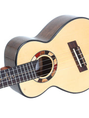 Load image into Gallery viewer, Uma Ukulele 26'Tenor Full Solid Engelmann Spruce / Black Walnut UMA-PulseST + EQ (EQUALIZER)