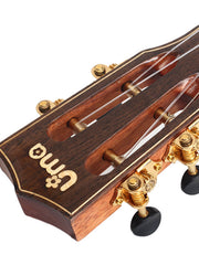 Load image into Gallery viewer, Uma Ukulele 26'Tenor Full Solid Engelmann Spruce / Black Walnut UMA-PulseST + EQ (EQUALIZER)