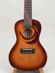 Load image into Gallery viewer, TODO Ukulele 26' Tenor Oriental Phonix Tiger Pattern Solid Top + EQ (EQUALIZER)