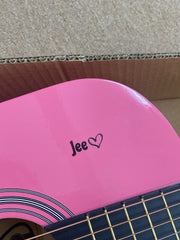 Load image into Gallery viewer, Nili Acoustic Guitar 38 inches Pink