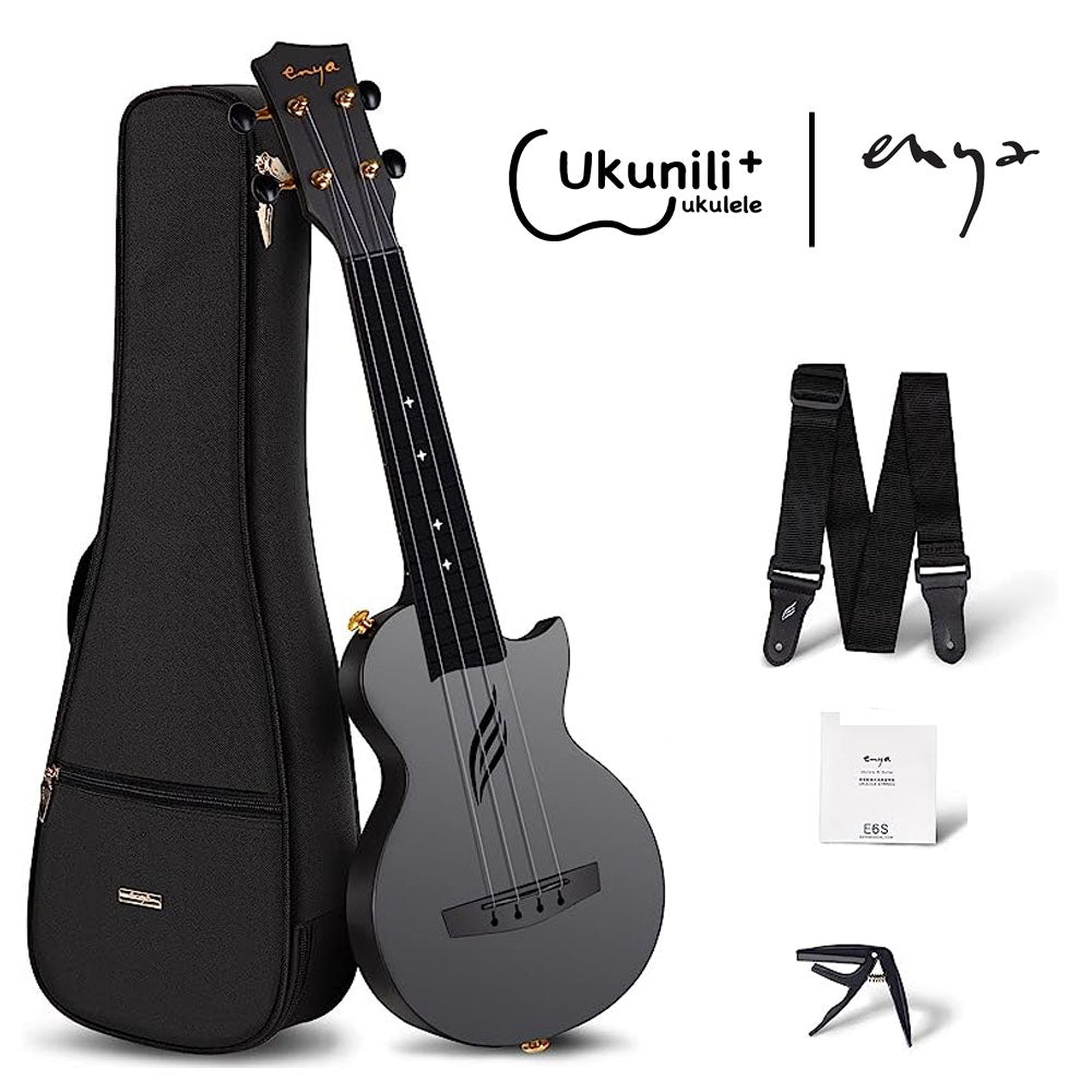 ENYA Ukulele Nova U Mini Carbon Black Ukunili Ukulele Malaysia