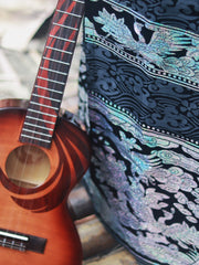 Load image into Gallery viewer, TODO Ukulele 26' Tenor Oriental Phonix Tiger Pattern Solid Top + EQ (EQUALIZER)