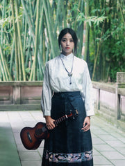 Load image into Gallery viewer, TODO Ukulele 26' Tenor Oriental Phonix Tiger Pattern Solid Top + EQ (EQUALIZER)