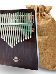 Load image into Gallery viewer, Hluru 17 keys Full Solid Walnut Wood Bottom Sound Hole Kalimba