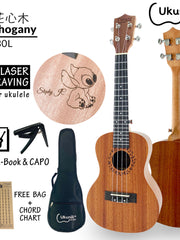 Load image into Gallery viewer, Ukunili Ukulele Concert 23' Mahogany Wood 2330L