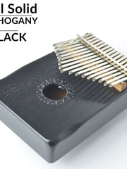 Load image into Gallery viewer, Walter 17 keys Full Solid Mahogany Wood Kalimba Black