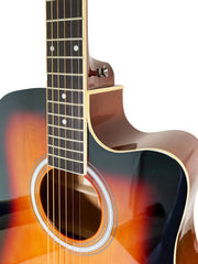 Load image into Gallery viewer, Smiger H60 Acoustic Guitar 41 inches SunBrown