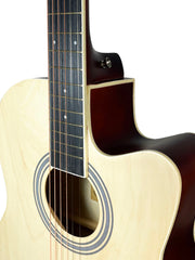 Load image into Gallery viewer, Grape GA-M1 39 Inch Cutaway Linden Wooden Beginner Acoustic Guitar Wood Truss Rod