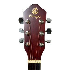 Grape GA-M1 39 Inch Cutaway Linden Wooden Beginner Acoustic Guitar Wood Truss Rod