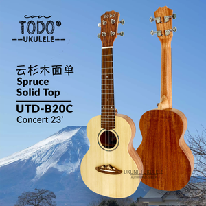 TODO Ukulele 23' Concert Spruce Solid Top
