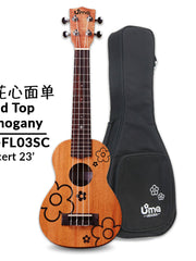 Load image into Gallery viewer, Uma Ukulele 23' Concert Mahogany Solid Top UMA-FL03SC
