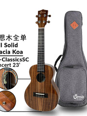 Load image into Gallery viewer, Uma Ukulele 23'Concert Full Solid Acacia Koa UMA-ClassicsSC