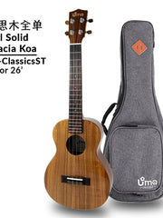 Load image into Gallery viewer, Uma Ukulele 26'Tenor Full Solid Acacia Koa UMA-ClassicsST