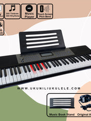 Load image into Gallery viewer, Angelet 61 Keys Electronic Keyboard Piano Led Light  XTS-690F