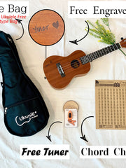 Load image into Gallery viewer, Ukunili Ukulele Concert 23' Spruce Wood 2350