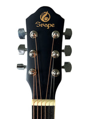 Load image into Gallery viewer, Grape GA-M1 39 Inch Cutaway Linden Wooden Beginner Acoustic Guitar Black Truss Rod