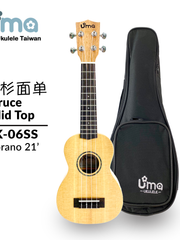 Load image into Gallery viewer, Uma Ukulele 21' Soprano Spruce Solid Top  UMA UK-06SS