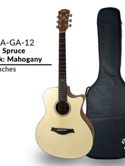 Load image into Gallery viewer, UMA GA-12 Acoustic Guitar 41 inches Wood