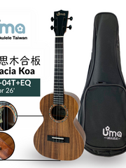 Load image into Gallery viewer, Uma Ukulele 26&#39; Tenor Acacia Koa Wood UMA04T + EQ (EQUALIZER)

