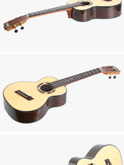 Load image into Gallery viewer, Uma Ukulele 26'Tenor Full Solid Engelmann Spruce / Black Walnut UMAPulseST