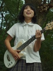 Load image into Gallery viewer, TODO Love Series Mini Bass – 30&quot; Steel-String 4-String Silent Travel Bass for Beginner Girls
