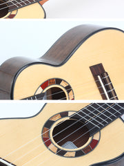 Load image into Gallery viewer, Uma Ukulele 26'Tenor Full Solid Engelmann Spruce / Black Walnut UMAPulseST