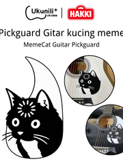 Load image into Gallery viewer, Meme Cat Acoustic Guitar Pickguard | Cute Cat Guitar Guard | 防刮木吉他护板 | Pelindung Gitar