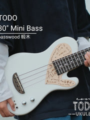 Load image into Gallery viewer, TODO Love Series Mini Bass – 30&quot; Steel-String 4-String Silent Travel Bass for Beginner Girls
