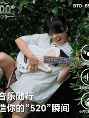 Load image into Gallery viewer, TODO Love Series Mini Bass – 30&quot; Steel-String 4-String Silent Travel Bass for Beginner Girls
