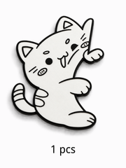 Load image into Gallery viewer, Playful Cat Pickguard - White