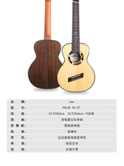 Load image into Gallery viewer, Uma Ukulele 26'Tenor Full Solid Engelmann Spruce / Black Walnut UMAPulseST
